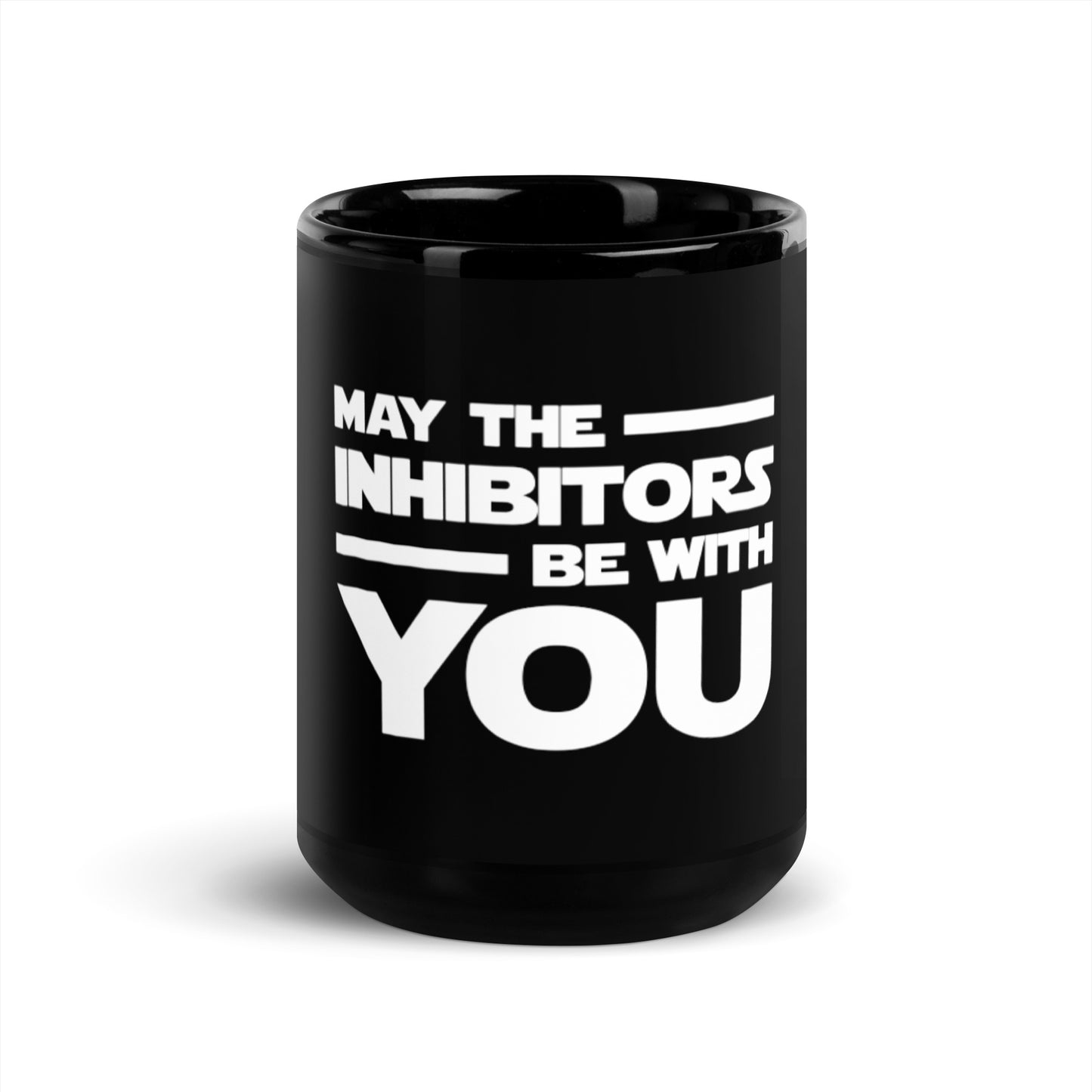 May The Inhibitors Be With You Black Glossy Mug