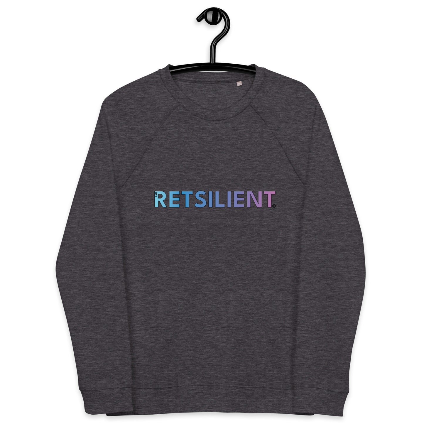 RETsilient Unisex organic raglan sweatshirt