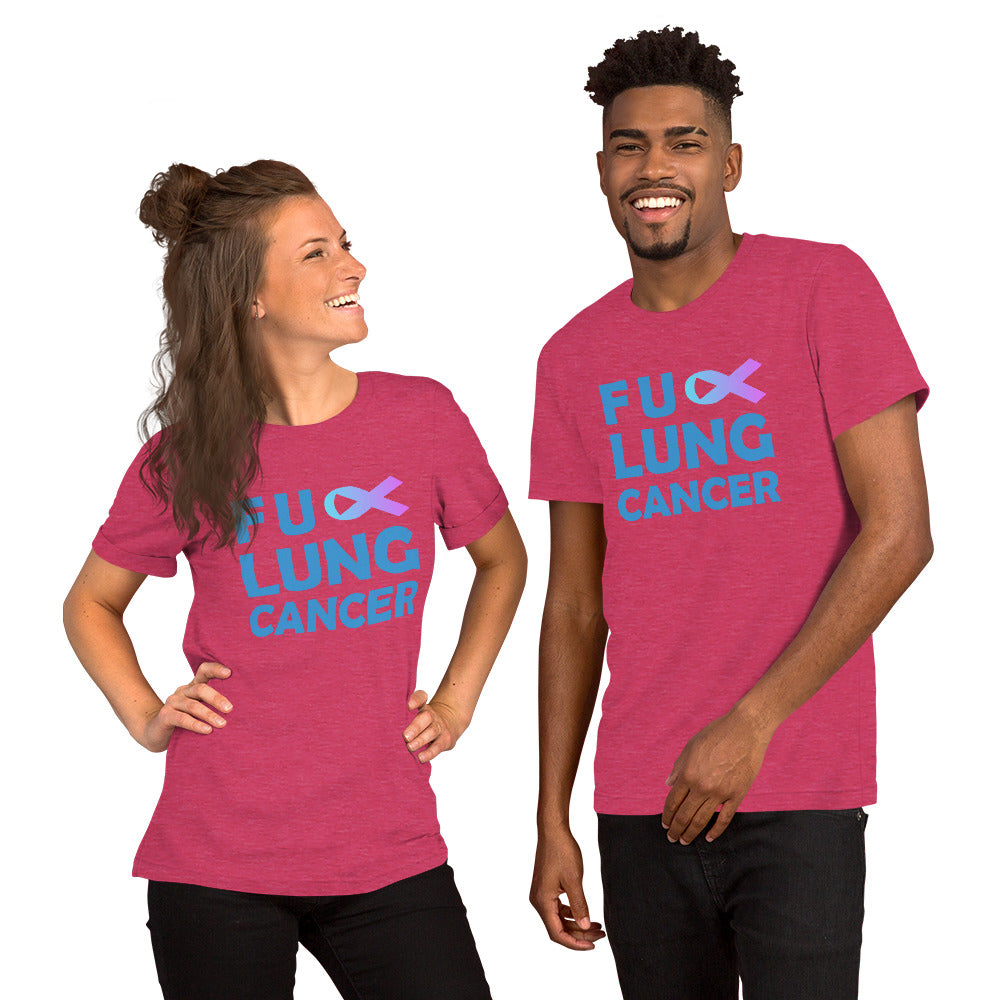 FU Lung Cancer Unisex Short Sleeve T-shirt