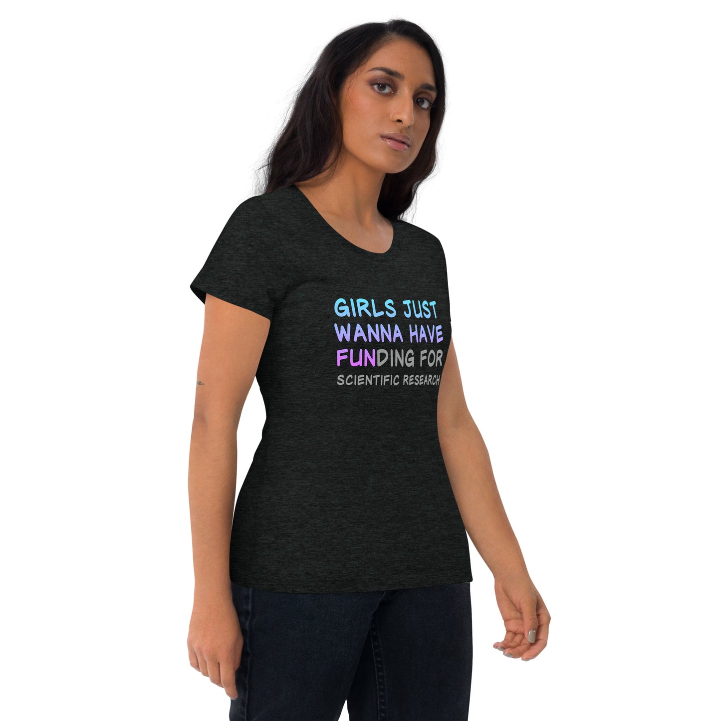 Girls Just Wanna Have FUNding Premium Unisex Tri-Blend Short Sleeve T-shirt
