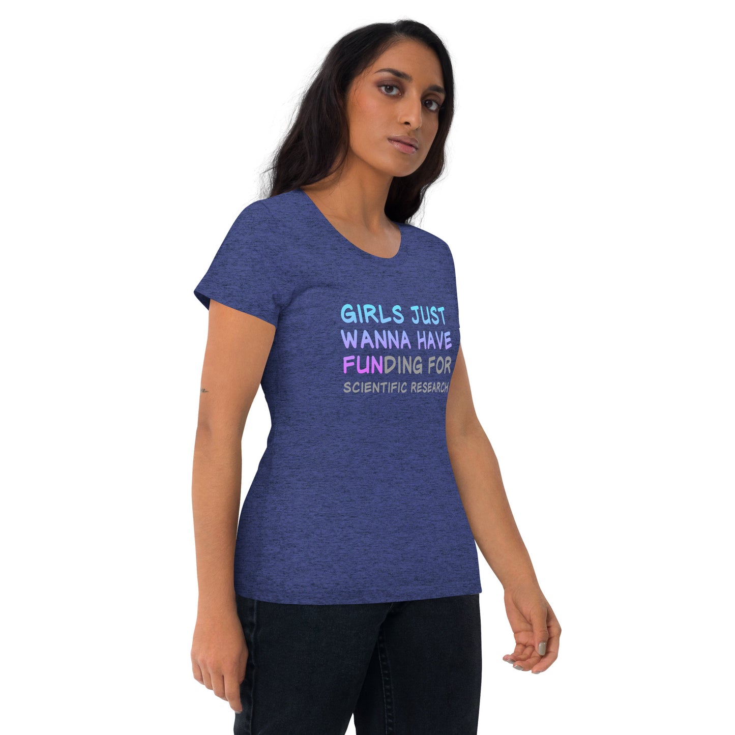 Girls Just Wanna Have FUNding Premium Unisex Tri-Blend Short Sleeve T-shirt