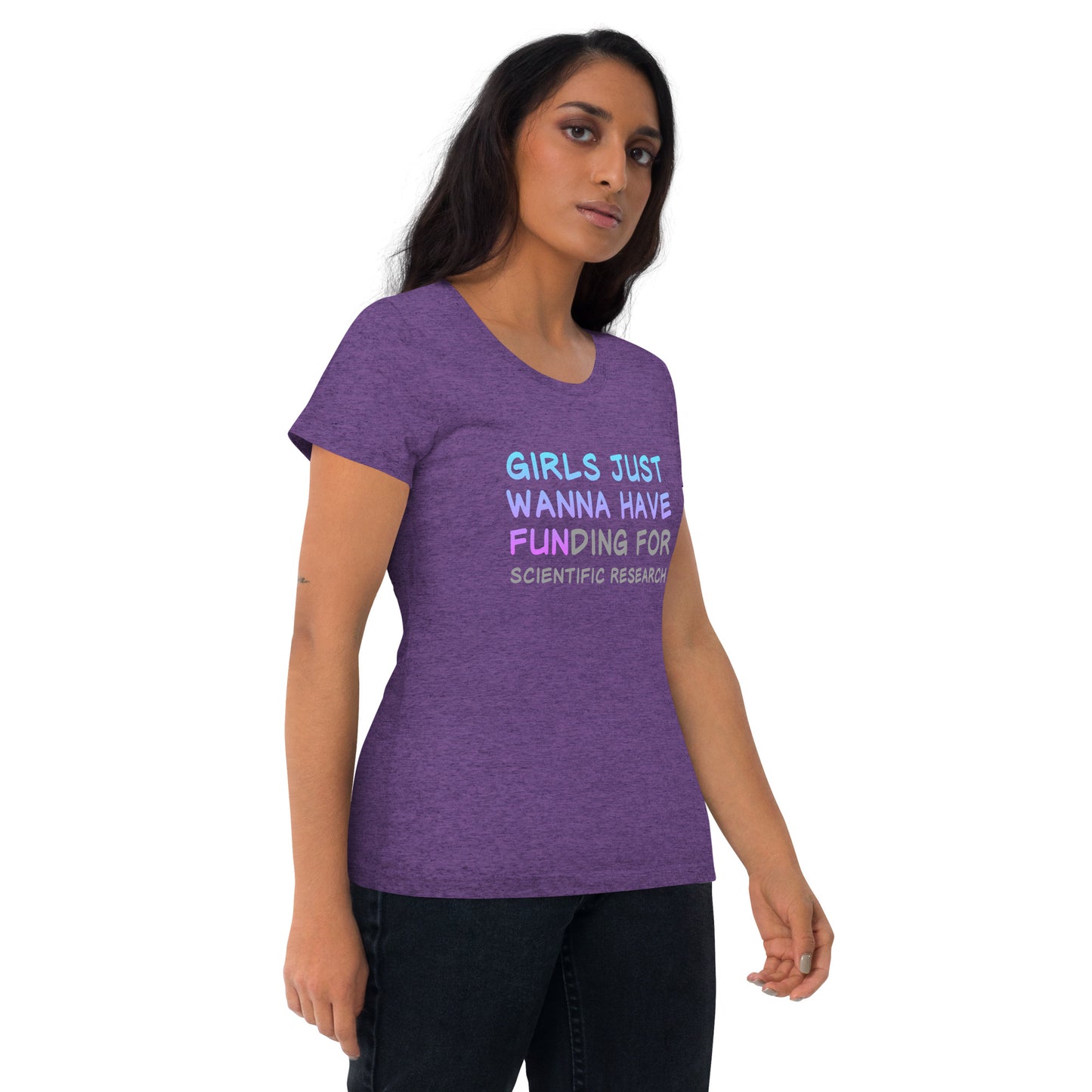 Girls Just Wanna Have FUNding Premium Unisex Tri-Blend Short Sleeve T-shirt