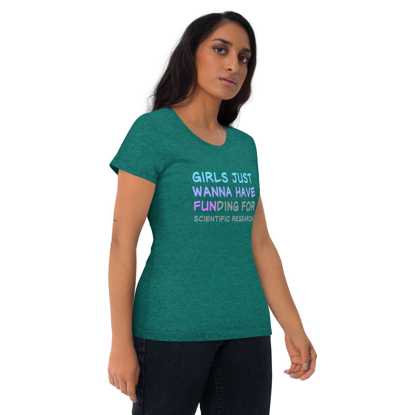 Girls Just Wanna Have FUNding Premium Unisex Tri-Blend Short Sleeve T-shirt