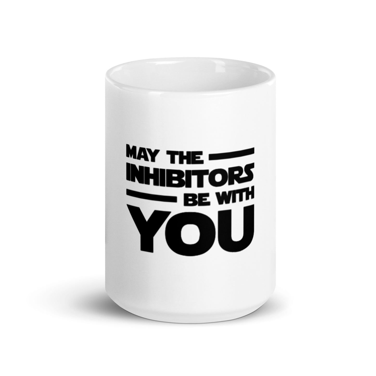 May The Inhibitors Be With You White Glossy Mug