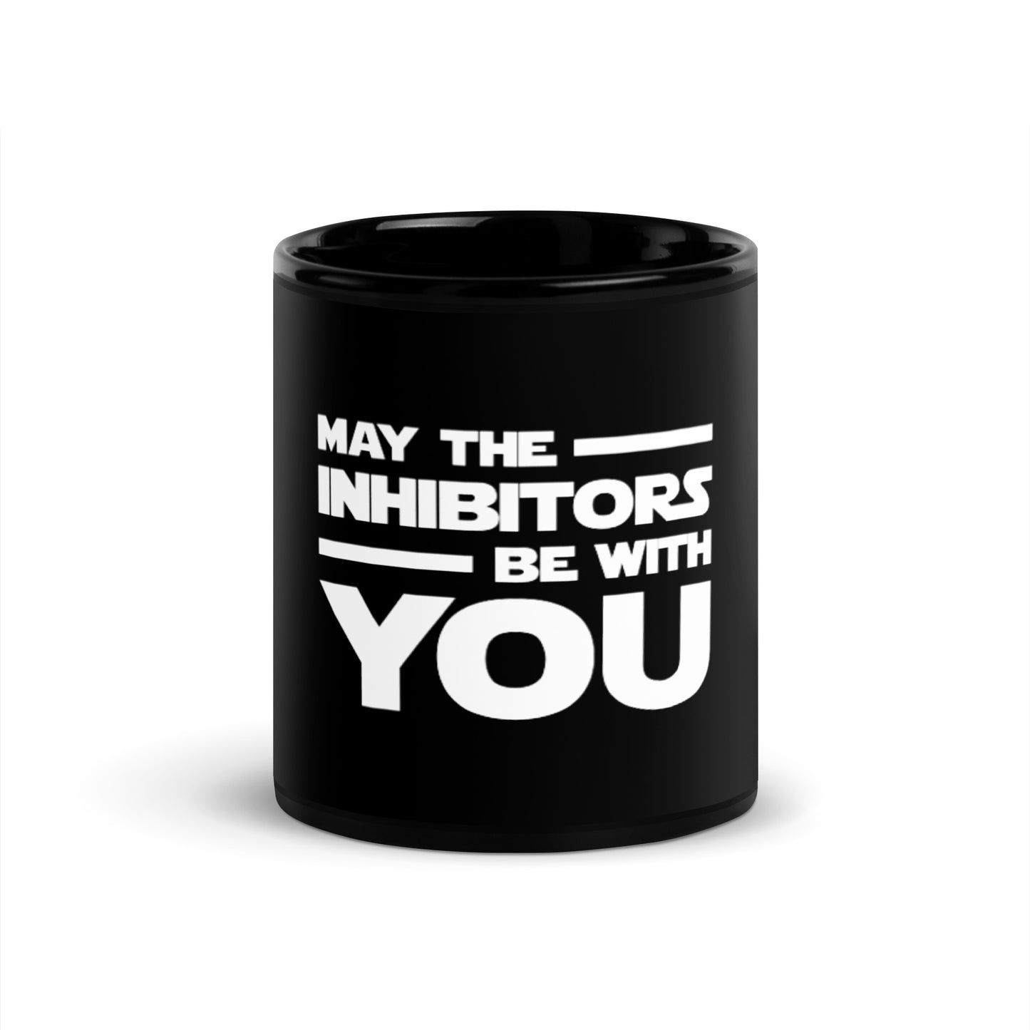 May The Inhibitors Be With You Black Glossy Mug