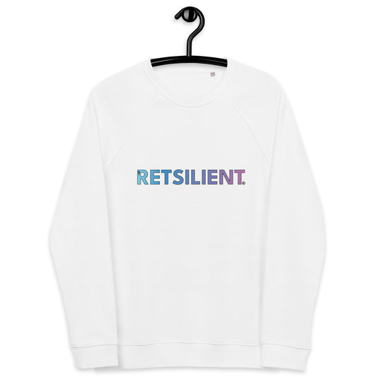 RETsilient Unisex organic raglan sweatshirt