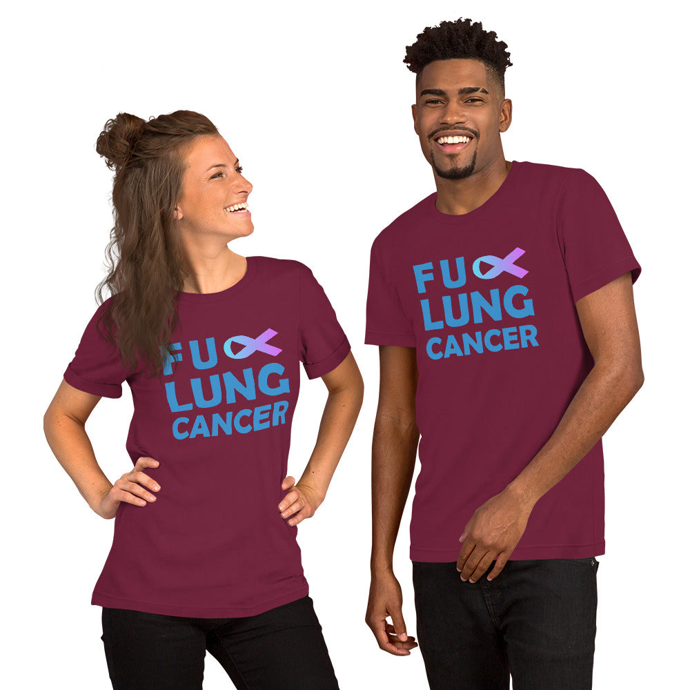 FU Lung Cancer Unisex Short Sleeve T-shirt