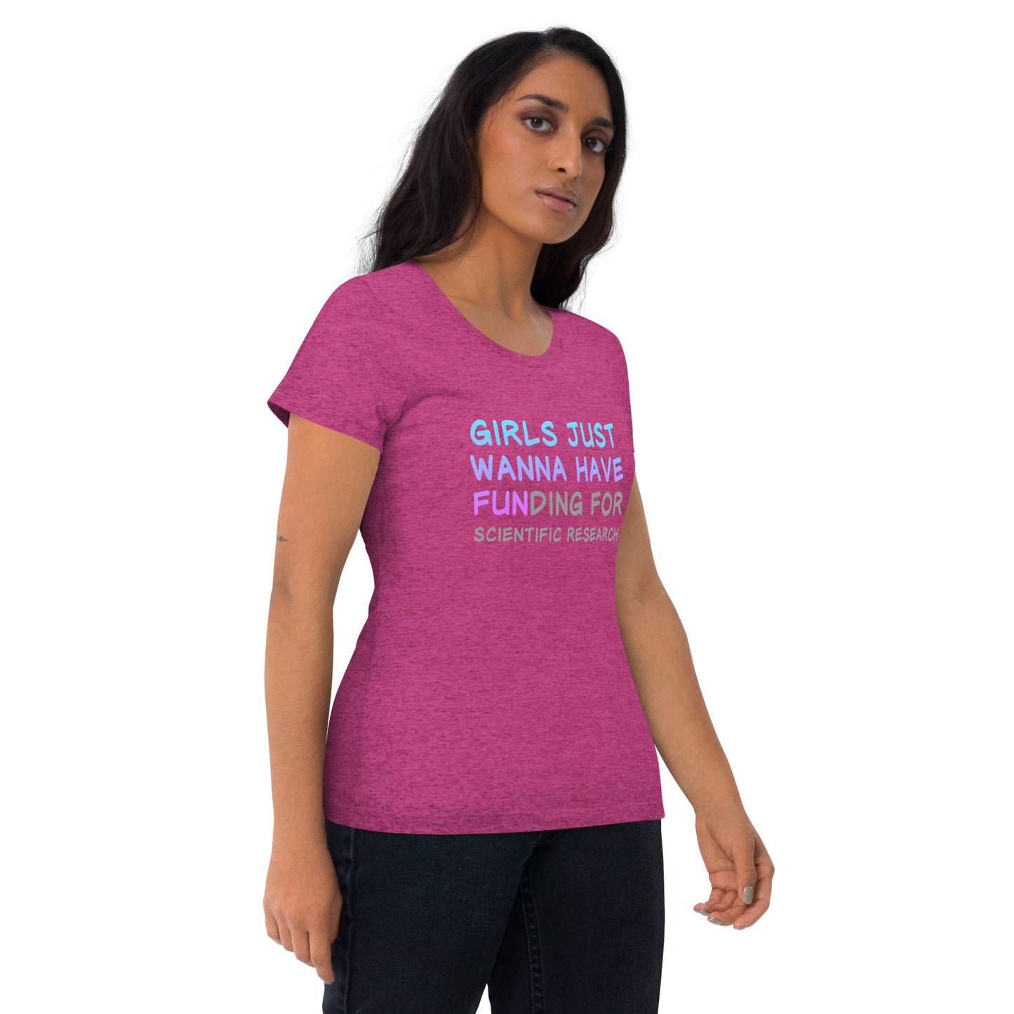 Girls Just Wanna Have FUNding Premium Unisex Tri-Blend Short Sleeve T-shirt