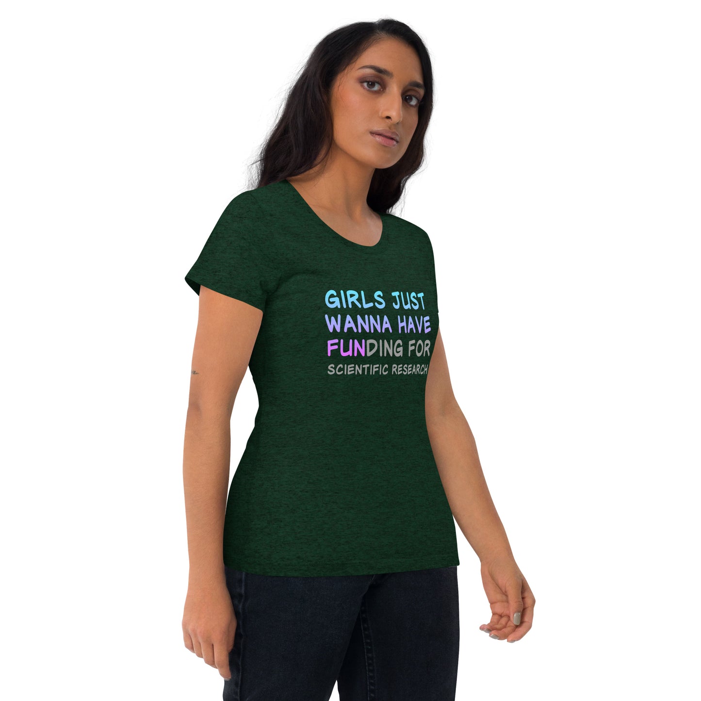 Girls Just Wanna Have FUNding Premium Unisex Tri-Blend Short Sleeve T-shirt