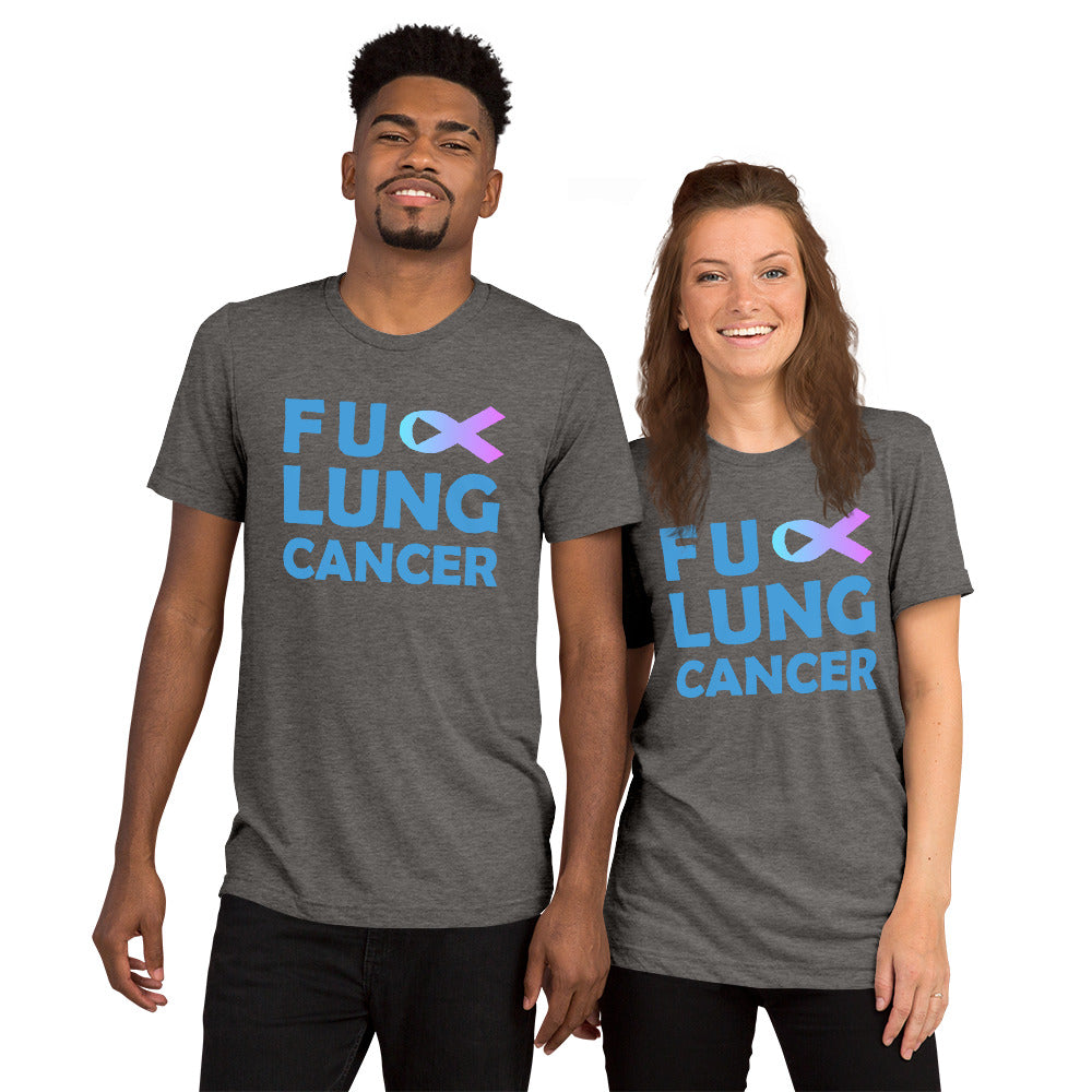 FU Lung Cancer Premium Tri-Blend Unisex Short Sleeve T-shirt