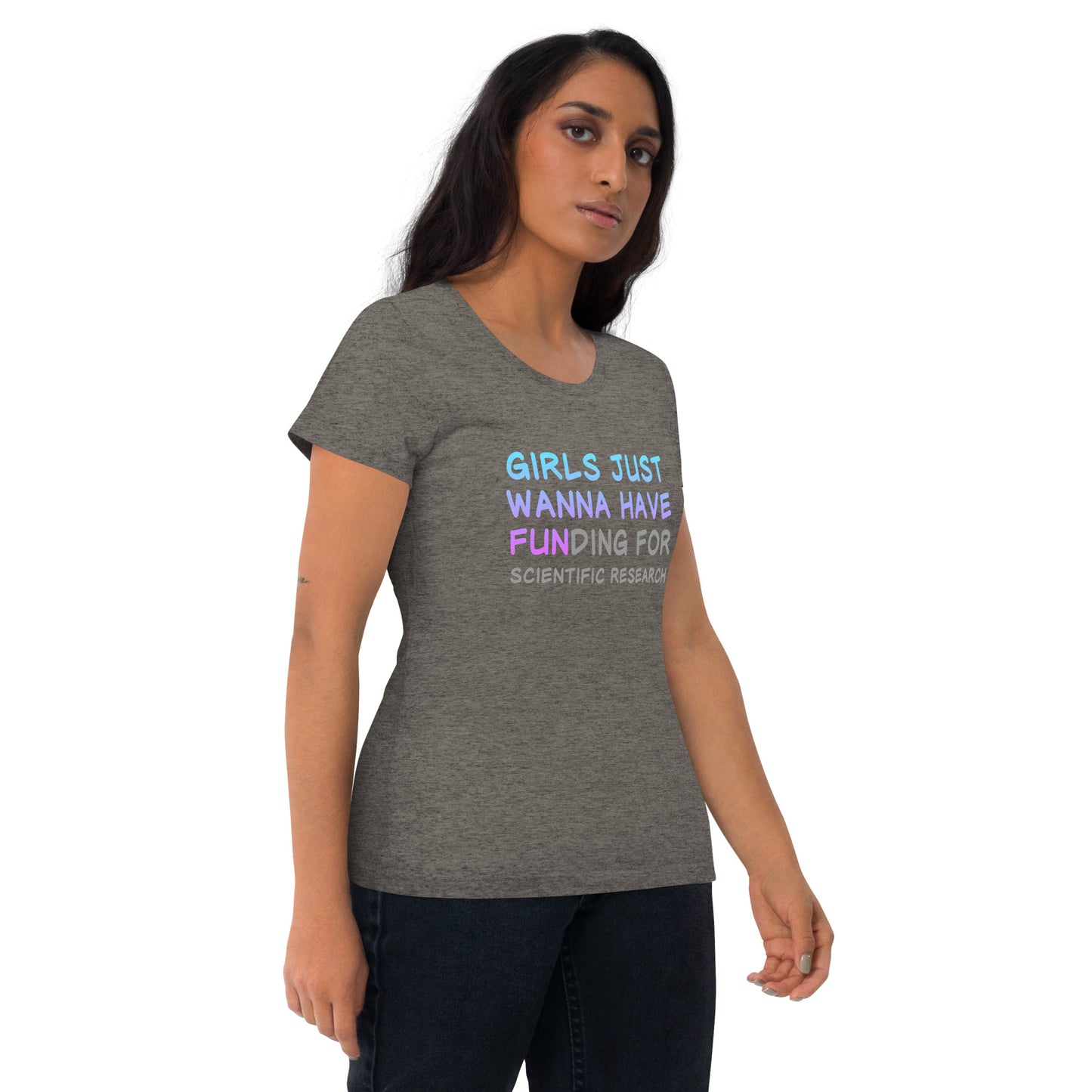 Girls Just Wanna Have FUNding Premium Unisex Tri-Blend Short Sleeve T-shirt