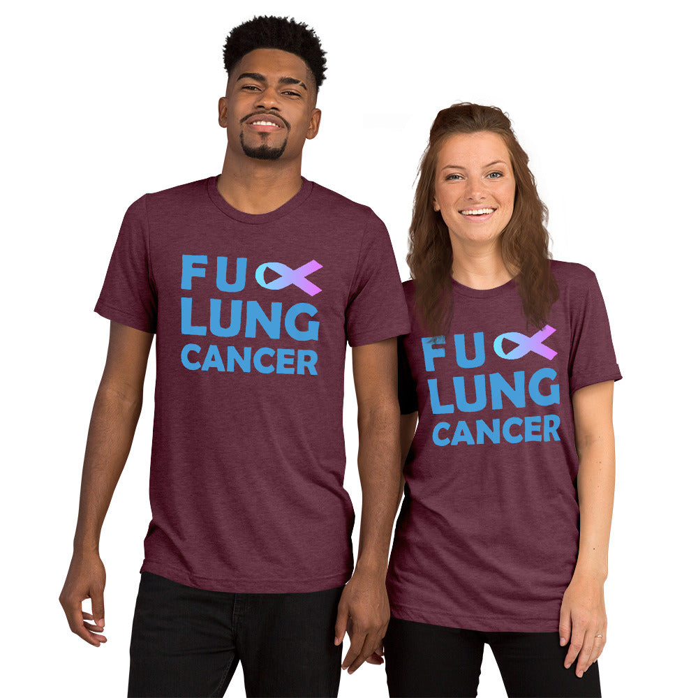 FU Lung Cancer Premium Tri-Blend Unisex Short Sleeve T-shirt