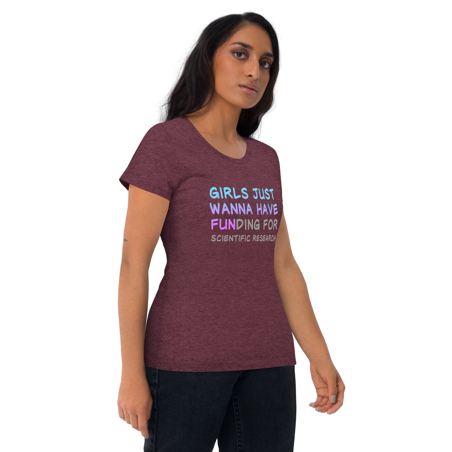 Girls Just Wanna Have FUNding Premium Unisex Tri-Blend Short Sleeve T-shirt