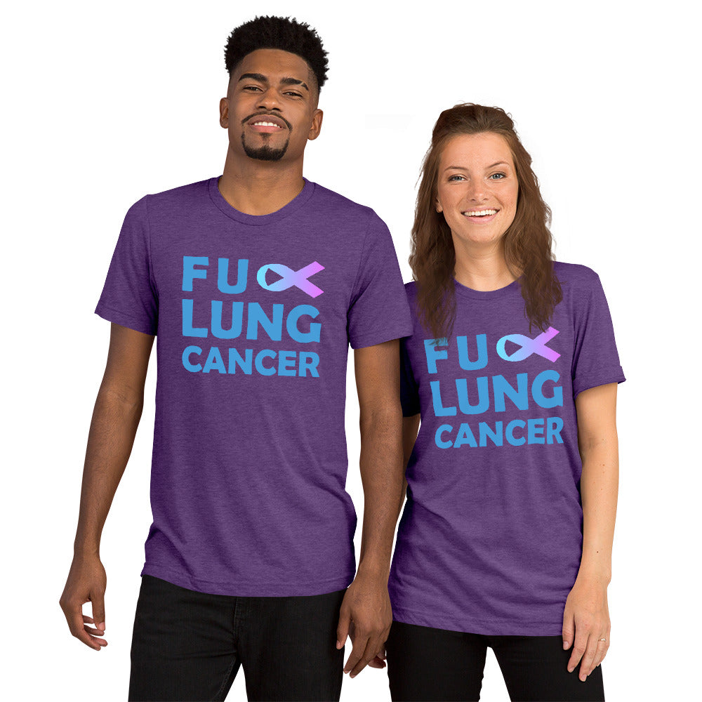 FU Lung Cancer Premium Tri-Blend Unisex Short Sleeve T-shirt