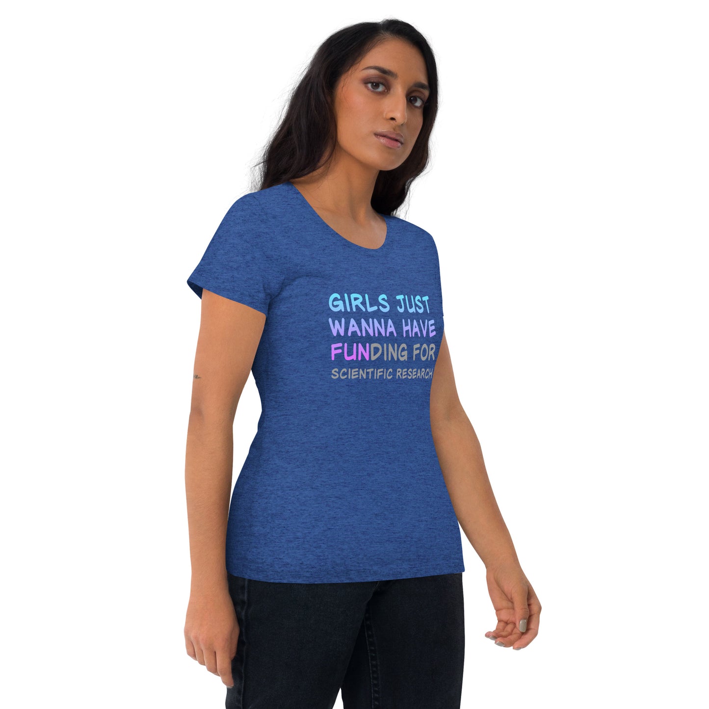 Girls Just Wanna Have FUNding Premium Unisex Tri-Blend Short Sleeve T-shirt