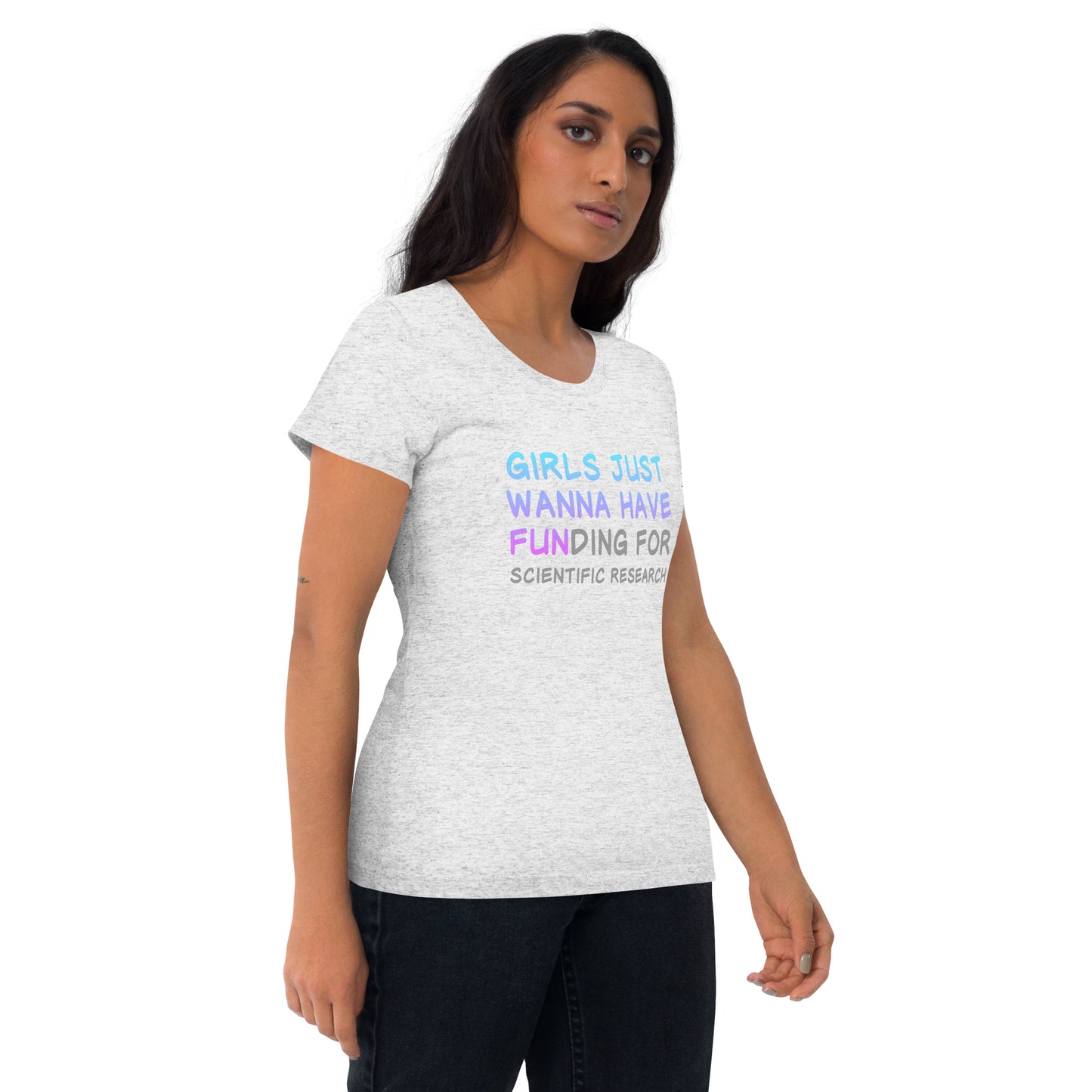 Girls Just Wanna Have FUNding Premium Unisex Tri-Blend Short Sleeve T-shirt