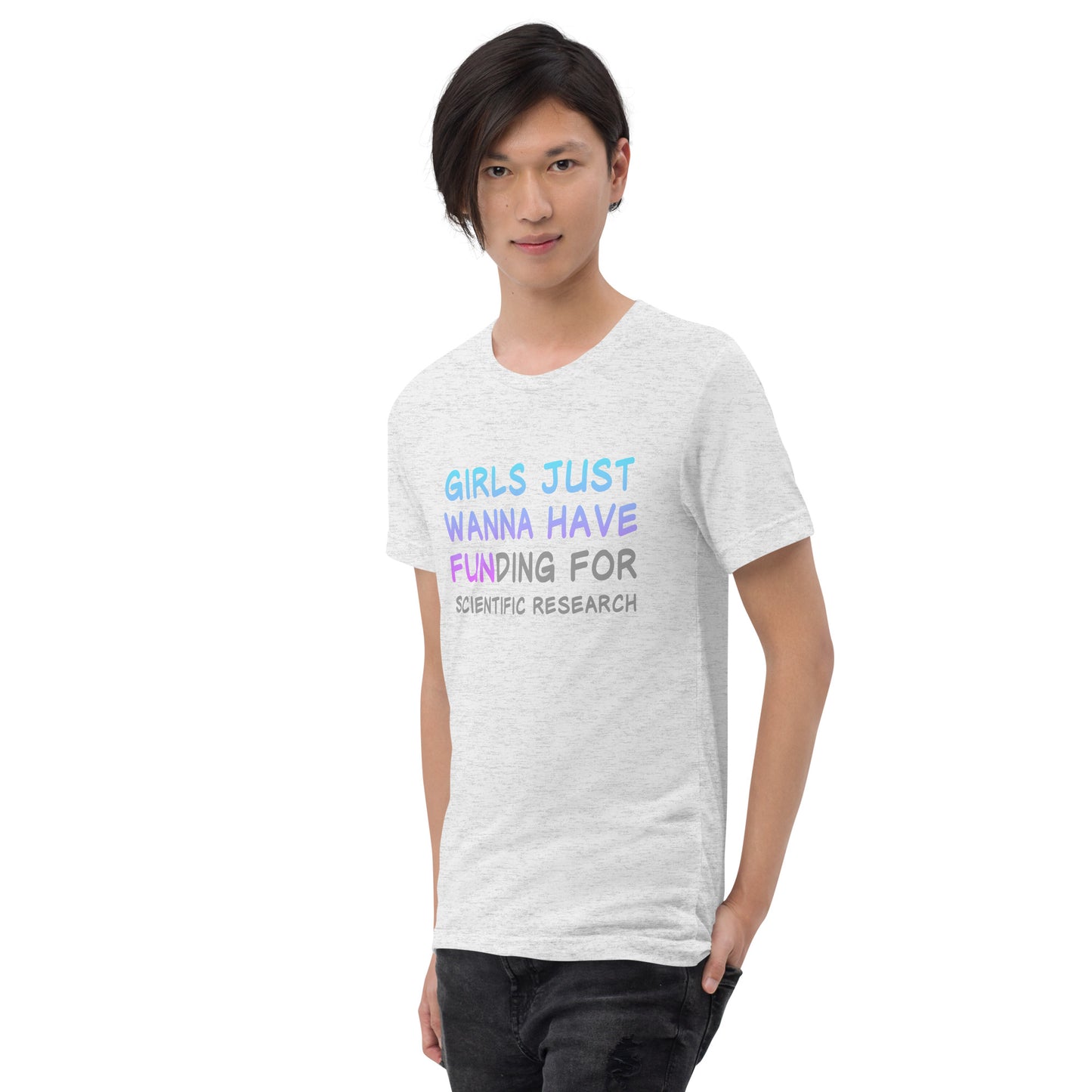 Girls Just Wanna Have FUNding Premium Unisex Tri-Blend Short Sleeve T-shirt