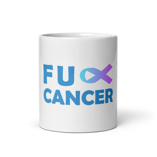FU Cancer White Glossy Mug