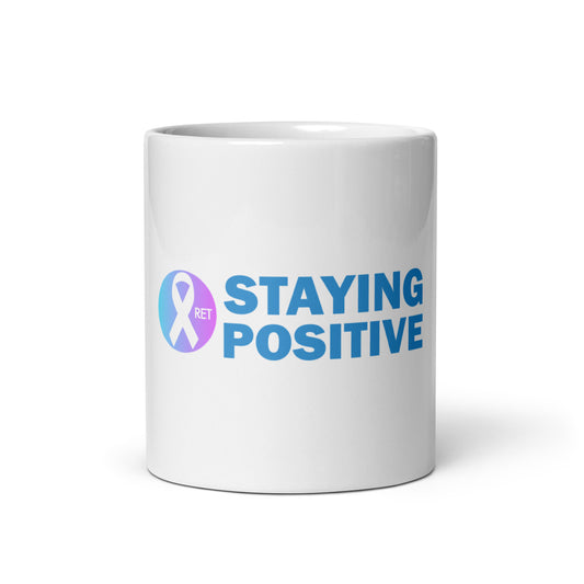 Staying Positive White Glossy Mug