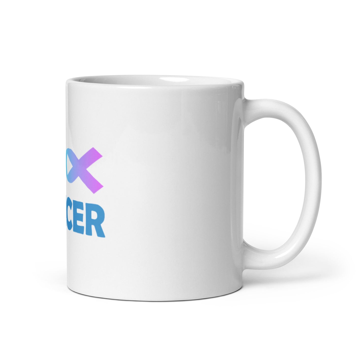 FU Cancer White Glossy Mug