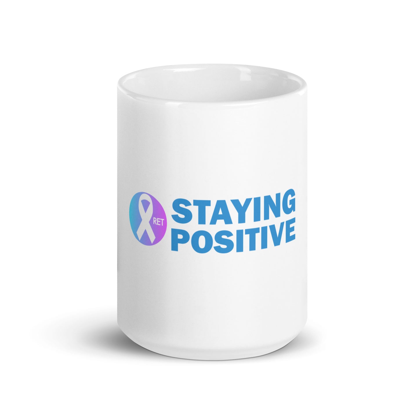 Staying Positive White Glossy Mug