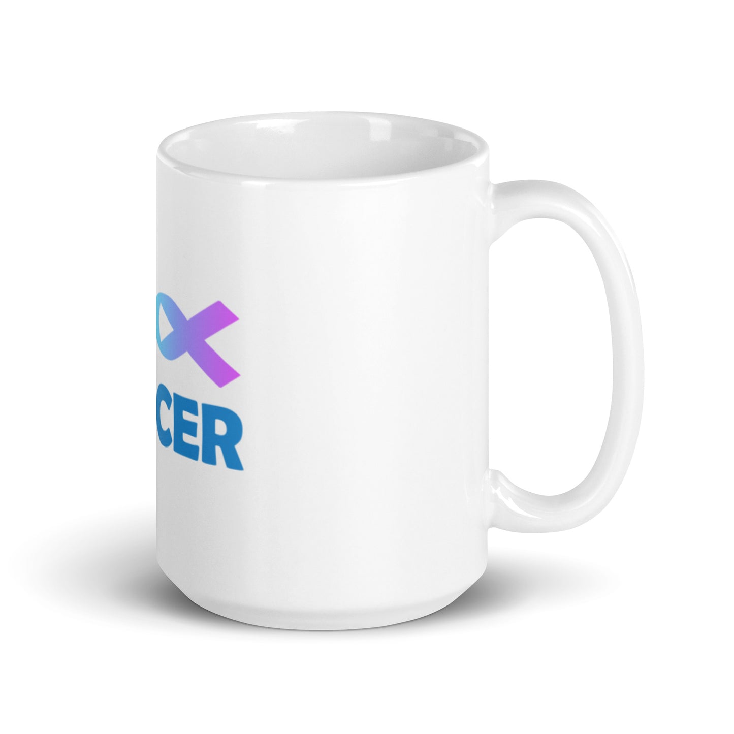 FU Cancer White Glossy Mug